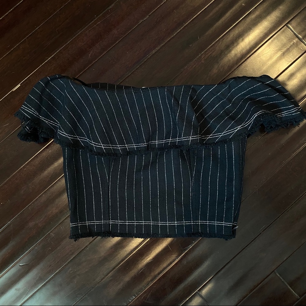 alexanderwang.t Off-The-Shoulder Cropped Top - Picture 2 of 7